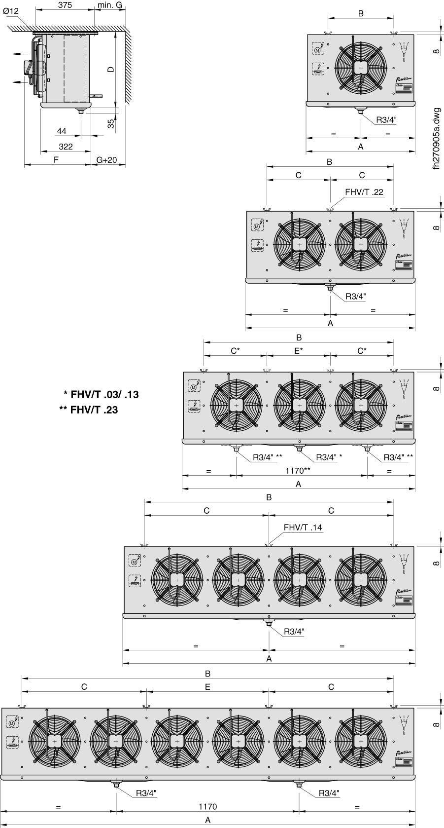 FHVT412 Roller Evaporator 3866w - Image 7