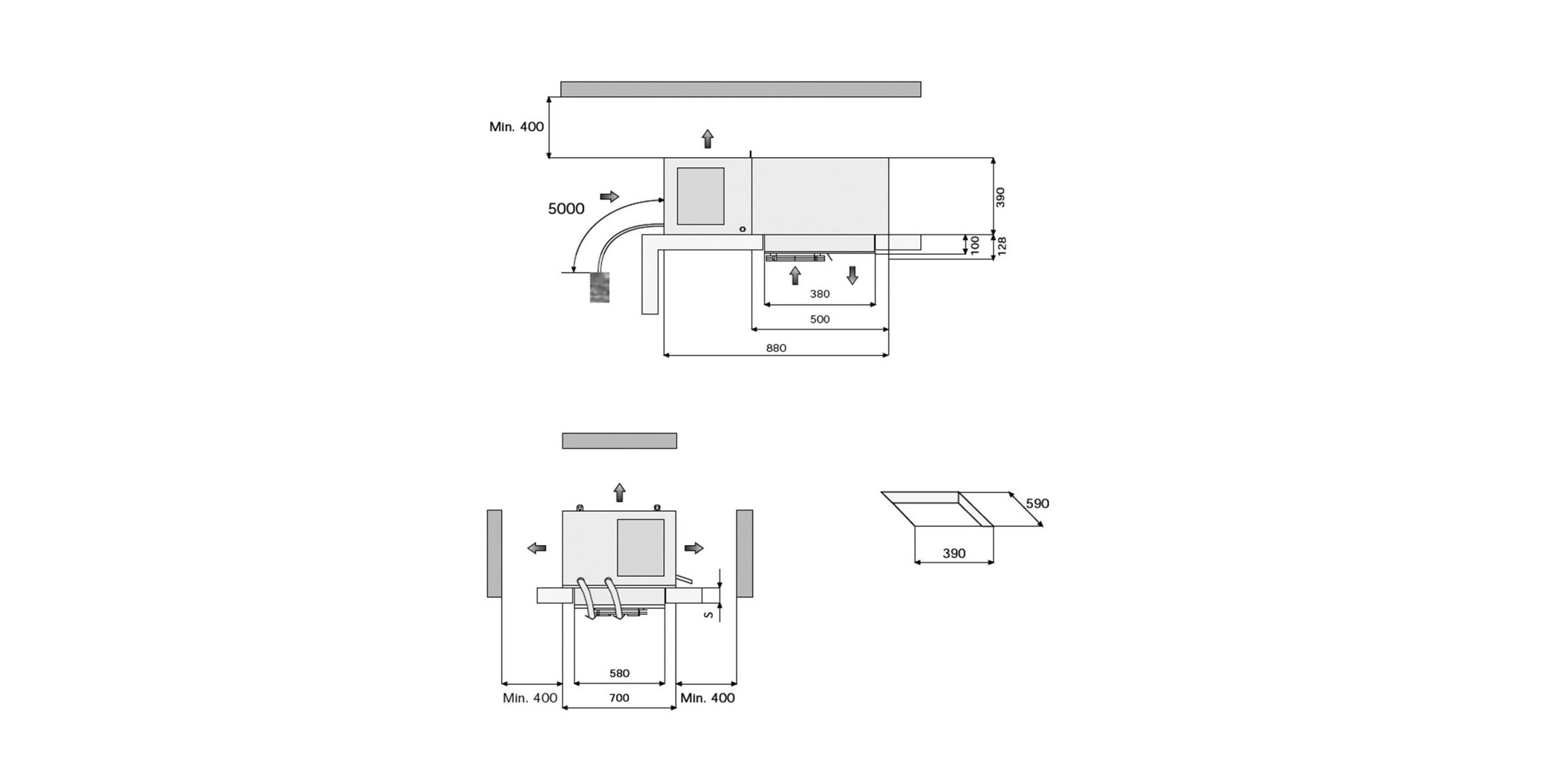 SFM006 P001 Rivacold Ceiling Mounted Chiller 1ph- Nom: 1069 W - Image 2